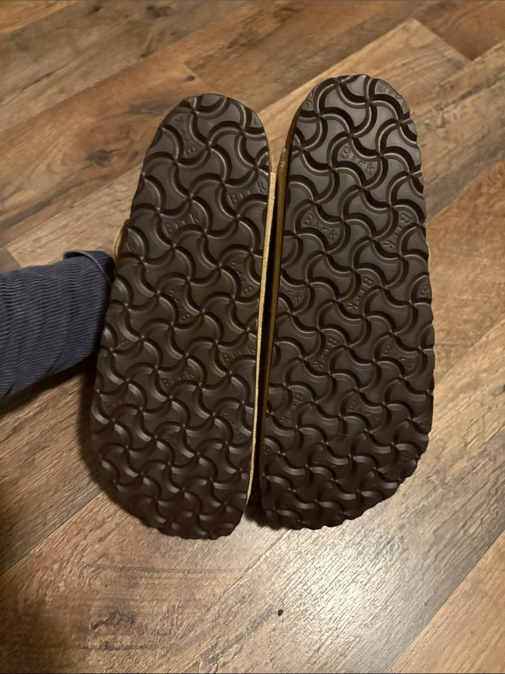 Birkenstock Bostons Tan Suede Slip-On Clogs in Camel - Picture 7 of 14